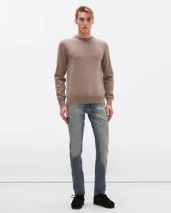 7 For All Mankind Cashmere Crew In Taupe -Mod Cloth Store 055050f583bc91cb60d48b4605a53f03