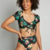 Boardwalk Bliss High-Waisted Bikini Bottom -Mod Cloth Store 175937 BMF 1