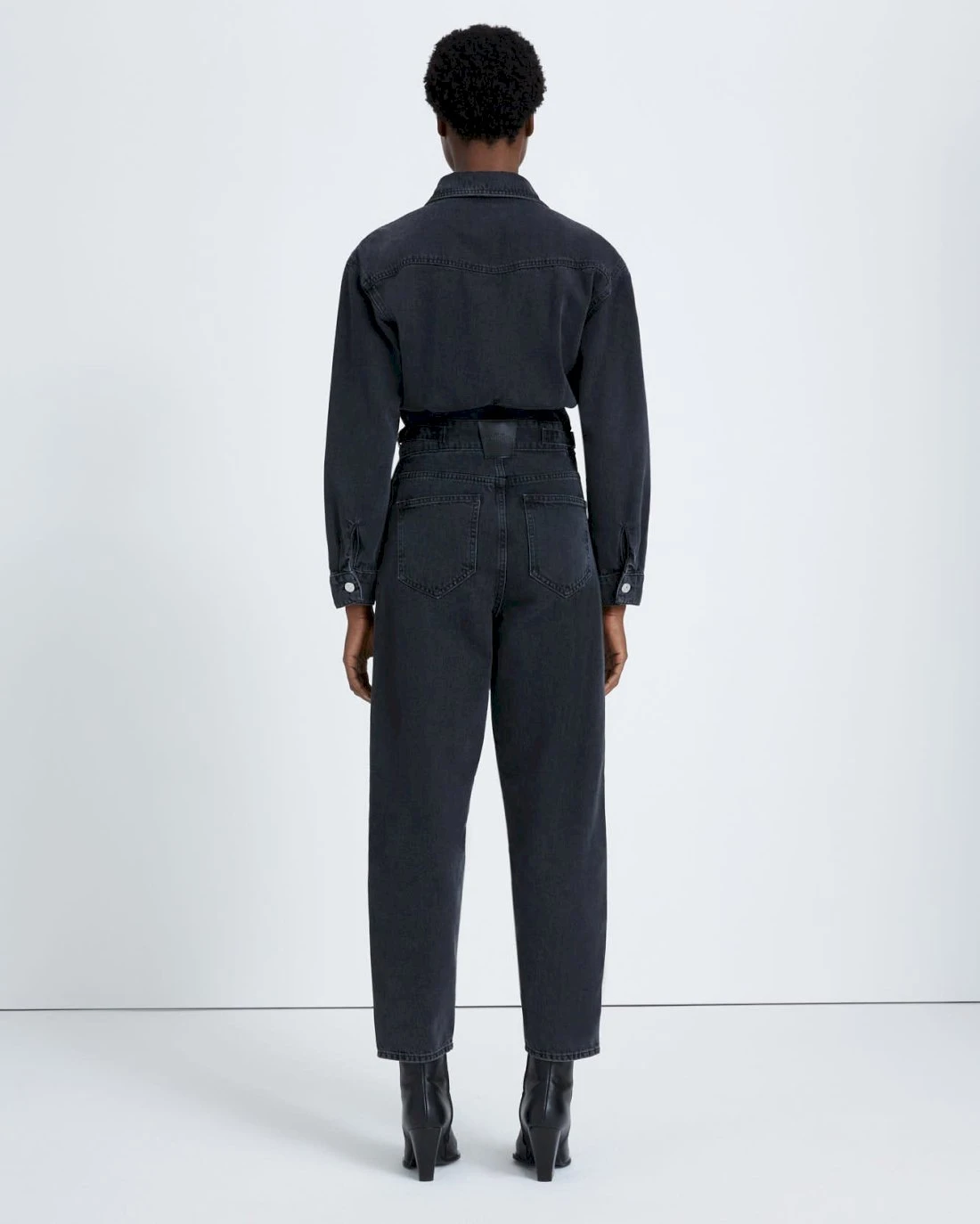 7 For All Mankind Balloon Sleeve Jumpsuit In Night Iris 6 7 For All Mankind Balloon Sleeve Jumpsuit In Night Iris - Image 4