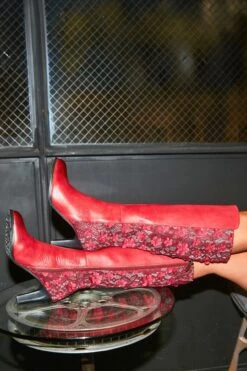 Geller Floral Lace Boots