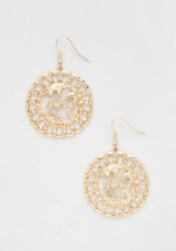 No Brand Dragon Spirit Dangle Earrings