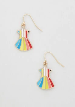 No Brand Rainbow Fanfare Dangle Earrings