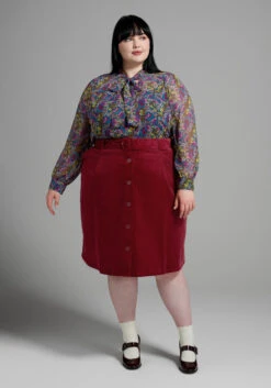 Girl Detective A-Line Skirt -Mod Cloth Store 205223 c50023 5