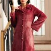 Retro Glam Swing Fur Coat -Mod Cloth Store 207894 RED 4
