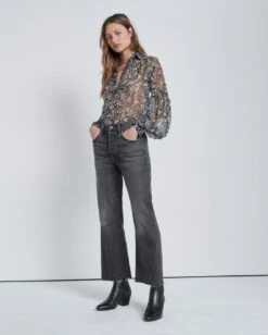 7 For All Mankind Beauty Denim Easy Boy Boot In Imagination