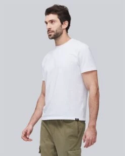 7 For All Mankind Luxe Performance Tee In White