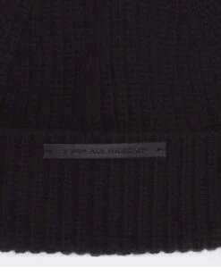 7 For All Mankind Cashmere Blend Beanie In Black -Mod Cloth Store 2c88d11229b49ea862cd1f49a1eaefd2