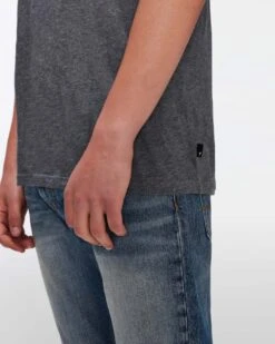 7 For All Mankind Featherweight Cotton Tee In Heather Grey -Mod Cloth Store 2d19fefa1a57220f94f7bfca37a92352