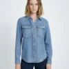 7 For All Mankind Classic Denim Shirt In Maribel -Mod Cloth Store 5fb6717cfc8d185b81d6a2ece099dd83
