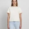7 For All Mankind Everyday Crew Neck Tee In Antique White