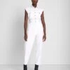 7 For All Mankind Denim Lustre Sleeveless Balloon Jumpsuit In Brilliant White -Mod Cloth Store 6e2975eb463cbb8d08a14ea8b01cb4ea