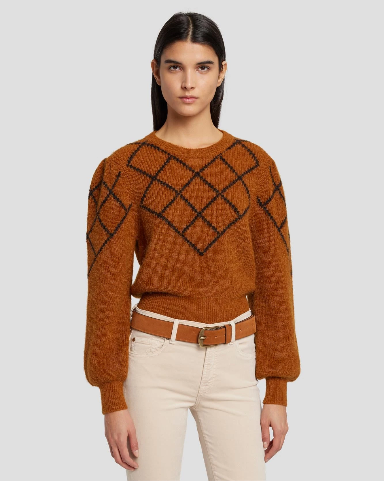 7 For All Mankind Classic Suede Belt In Cognac 7 7 For All Mankind Classic Suede Belt In Cognac - Image 5