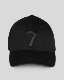 7 For All Mankind Baseball Cap In Black