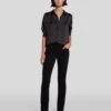 7 For All Mankind B(air) Kimmie Straight In Rinsed Black -Mod Cloth Store 7E027C43 RNS 1