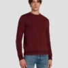 7 For All Mankind Merino Wool Sweater In Mulberry -Mod Cloth Store 7M001M16 MYB 1