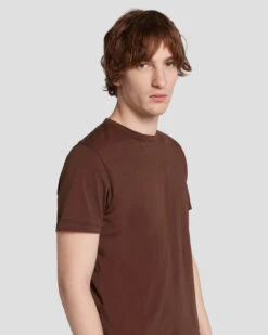 7 For All Mankind Featherweight Tee In Chestnut -Mod Cloth Store 7M211P11 CTT 3