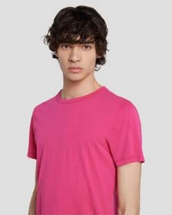 7 For All Mankind Featherweight Tee In Raspberry -Mod Cloth Store 7M211P11 RBR 3