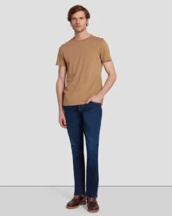 7 For All Mankind Featherweight Cotton Tee In River Bed 13 7 For All Mankind Featherweight Cotton Tee In River Bed -Mod Cloth Store 7M211P11 RVB 6