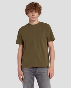 7 For All Mankind Luxe Performance Tee In Army