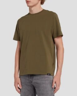 7 For All Mankind Luxe Performance Tee In Army -Mod Cloth Store 7M272237 ARM 5