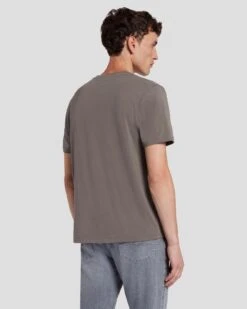 7 For All Mankind Luxe Performance Tee In Dusty Grey -Mod Cloth Store 7M272237 DTG 4