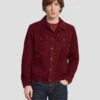 7 For All Mankind Suede Western Jacket In Burgundy 1 7 For All Mankind Suede Western Jacket In Burgundy -Mod Cloth Store 7MSEMH20 BDY 1