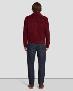7 For All Mankind Suede Western Jacket In Burgundy -Mod Cloth Store 7MSEMH20 BDY 6