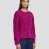 7 For All Mankind Cashmere Crewneck Sweater In Raspberry