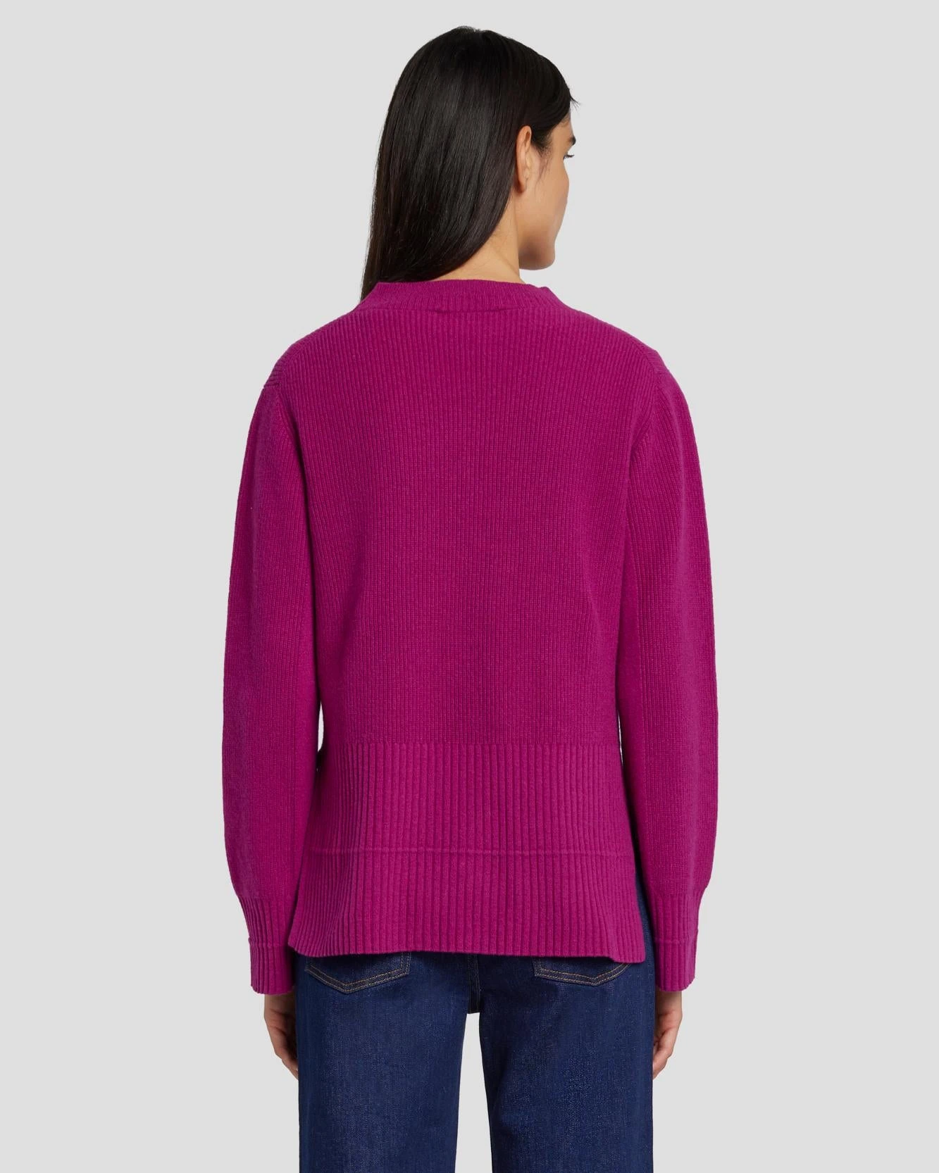 7 For All Mankind Cashmere Crewneck Sweater In Raspberry 6 7 For All Mankind Cashmere Crewneck Sweater In Raspberry - Image 4