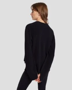 7 For All Mankind Cashmere Cardigan In Black -Mod Cloth Store 7N123F34 BLK 5