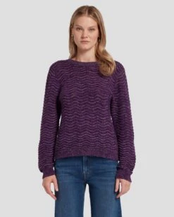 7 For All Mankind Cross Back Sweater In Violet 12 7 For All Mankind Cross Back Sweater In Violet -Mod Cloth Store 7N131F52 VIM 5