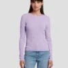 7 For All Mankind Knit Weave Top In Lavender -Mod Cloth Store 7N132D35 LAV 1