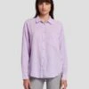 7 For All Mankind Classic Button Up Shirt In Lavender