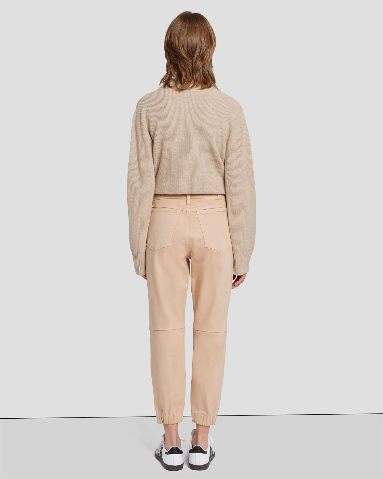 7 For All Mankind Darted Boyfriend Jogger In Coated Camel 6 7 For All Mankind Darted Boyfriend Jogger In Coated Camel - Image 4