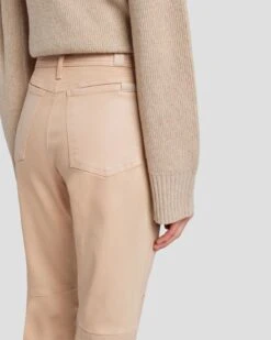 7 For All Mankind Darted Boyfriend Jogger In Coated Camel 12 7 For All Mankind Darted Boyfriend Jogger In Coated Camel -Mod Cloth Store 7N732752 KML 5