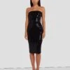 7 For All Mankind Sequin Bodycon Dress In Black -Mod Cloth Store 7N828F44 BLK 1