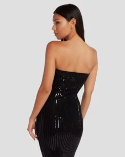 7 For All Mankind Sequin Bodycon Dress In Black 10 7 For All Mankind Sequin Bodycon Dress In Black -Mod Cloth Store 7N828F44 BLK 5