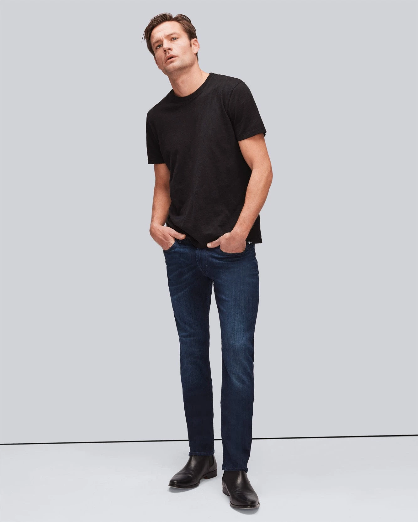 7 For All Mankind Luxe Performance Plus Slimmy In Deep Blue 7 7 For All Mankind Luxe Performance Plus Slimmy In Deep Blue - Image 5