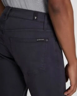 7 For All Mankind Luxe Performance Plus Slimmy In Gunmetal -Mod Cloth Store 7T002V60 EGM 3