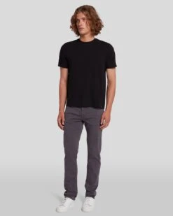7 For All Mankind Luxe Performance Plus Slimmy In Gunmetal -Mod Cloth Store 7T002V60 EGM 6
