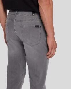 7 For All Mankind Luxe Performance Plus Slimmy Tapered In Grey -Mod Cloth Store 7T028A24 GRY 5