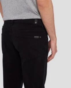 7 For All Mankind Left Hand Slimmy Tapered In True Black -Mod Cloth Store 7T042095 TBK 5