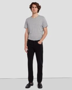 7 For All Mankind Left Hand Slimmy Tapered In True Black -Mod Cloth Store 7T042095 TBK 6