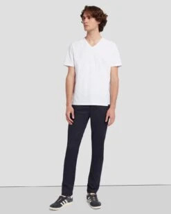 7 For All Mankind Slimmy Tapered In Coated Navy -Mod Cloth Store 7T042C90 NVY 6