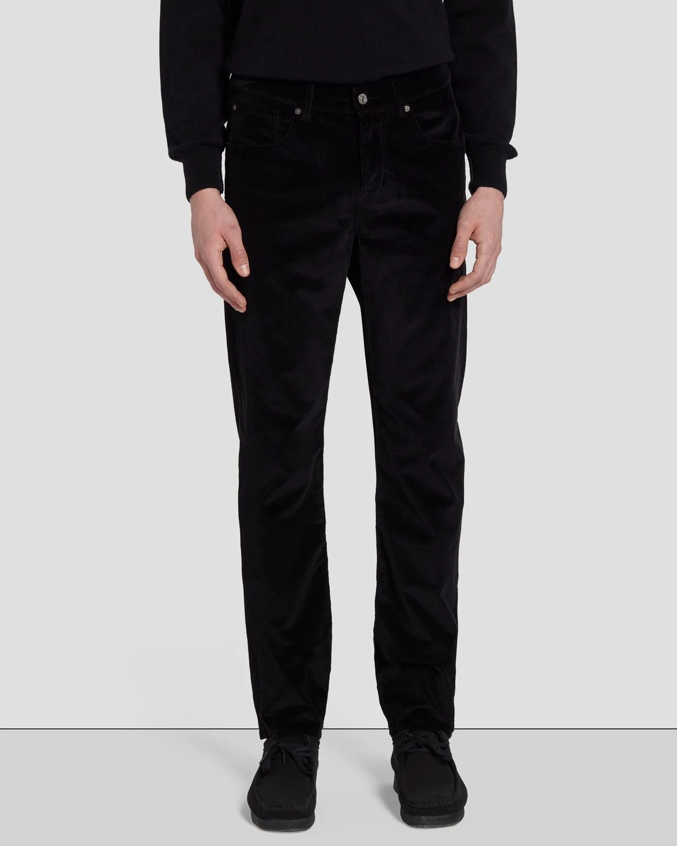 7 For All Mankind Corduroy Slimmy Tapered In Black 4 7 For All Mankind Corduroy Slimmy Tapered In Black - Image 2