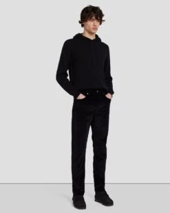 7 For All Mankind Corduroy Slimmy Tapered In Black 10 7 For All Mankind Corduroy Slimmy Tapered In Black -Mod Cloth Store 7T042C95 BLK 3