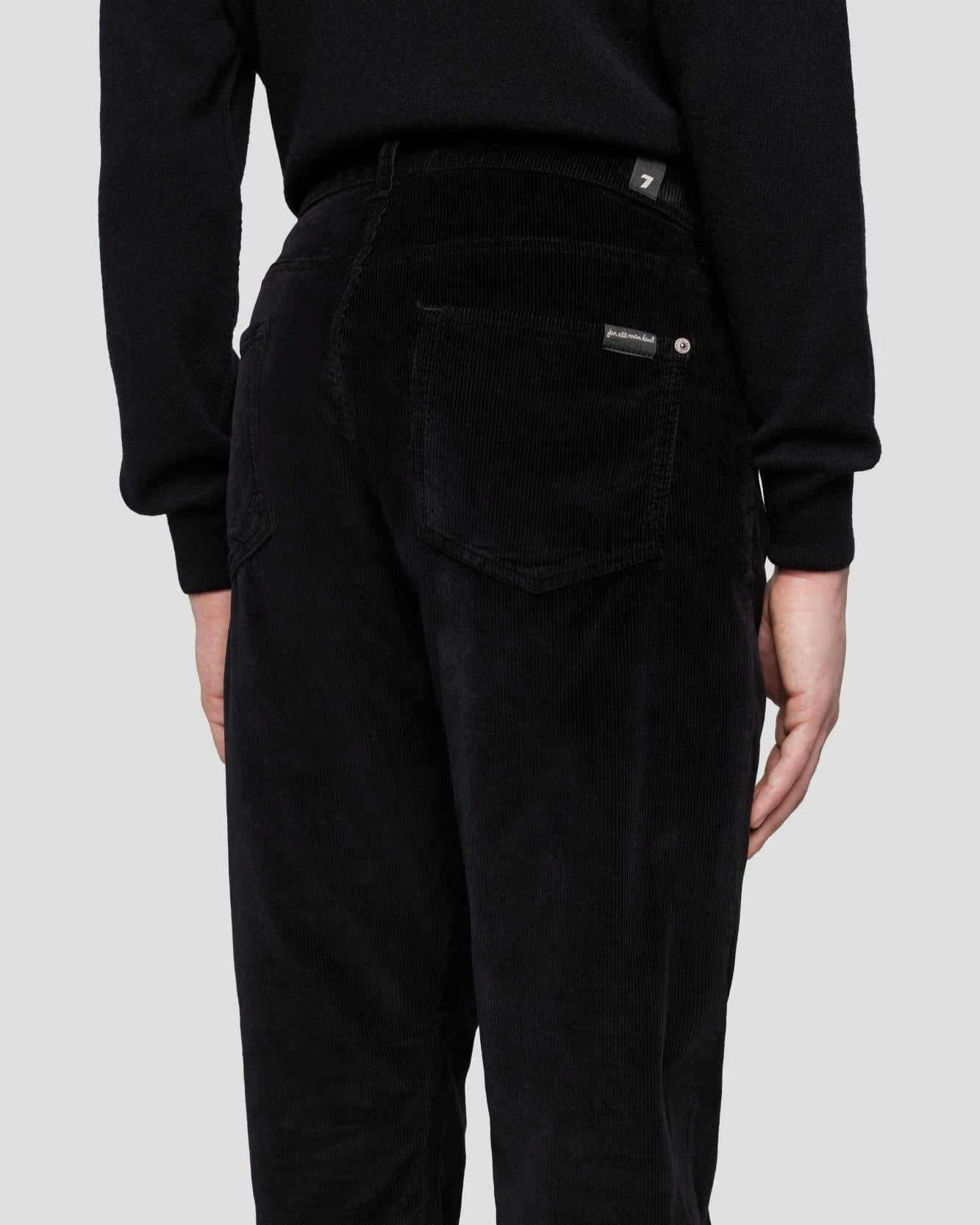 7 For All Mankind Corduroy Slimmy Tapered In Black 8 7 For All Mankind Corduroy Slimmy Tapered In Black - Image 6