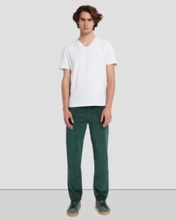 7 For All Mankind Corduroy Slimmy Tapered In Hunter Green -Mod Cloth Store 7T042C95 HUG 6