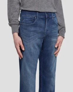 7 For All Mankind Austyn Squiggle In Dark Lago -Mod Cloth Store 7T501B10 DKL 3