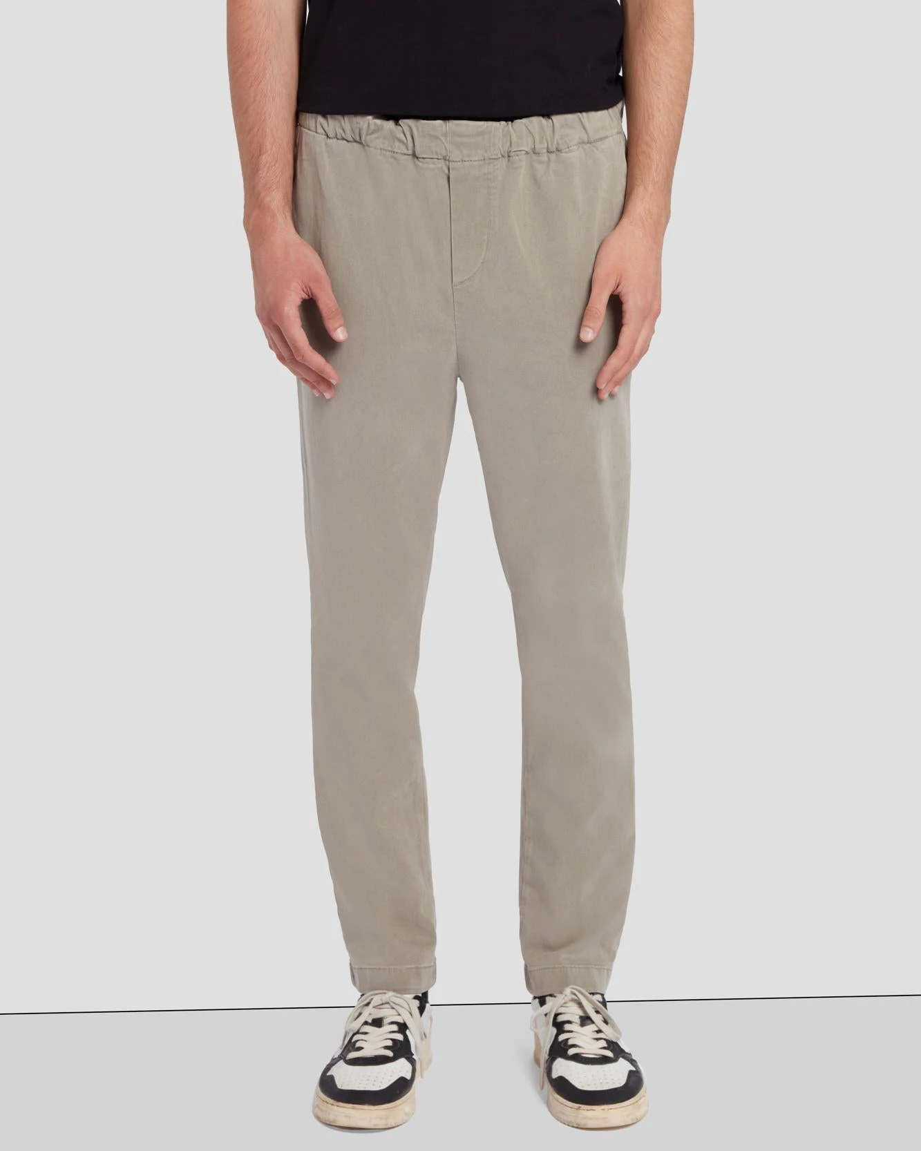 7 For All Mankind Warm Twill Jogger In Light Grey 4 7 For All Mankind Warm Twill Jogger In Light Grey - Image 2